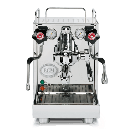 ECM Mechanika VI slim im kompakten Design mit Edelstahlfinish und präziser Brühgruppe.