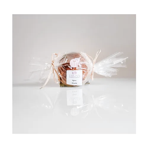 Tanja's Tortenwelt - Apéro Brioche in transparenter Verpackung, 250g mit Speck und Käse.