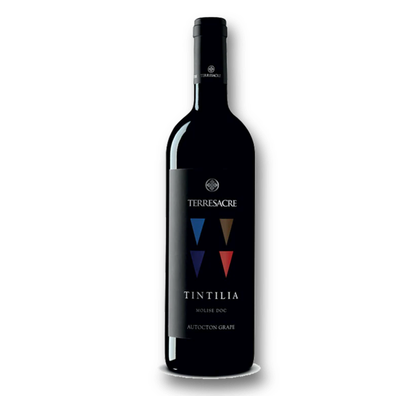 TERRESACRE TINTILIA ROSSO MOLISE VN DOC 2024 Flasche von Terresacre, eleganter roter Wein aus Molise.