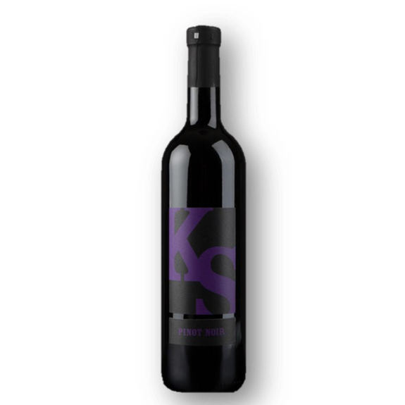 KS Pinot Noir Flasche, eleganter Rotwein aus der Bielerseeregion, exklusiv bei Terresacre Wein Schweiz.