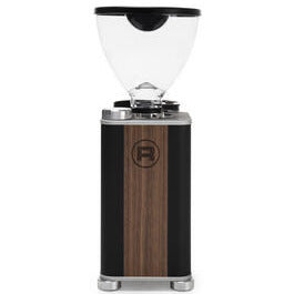 Rocket Giannino - Schwarz / Holz Kaffeemühle mit modernem Design und programmierbaren Dosierungen.